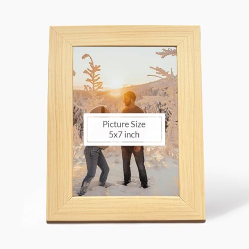 Image of Art Street Decorative Premium Set of 6 Individual Wall Hanging Picture Frame for Home, Living Room, Study Room Decor & Office Decor(5 x 7 Inch Picture Size) - Beige