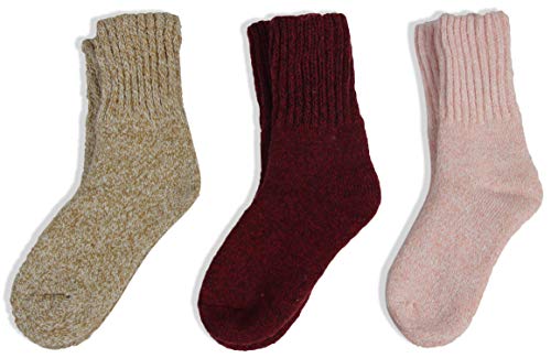 Image of BomKinta Boot Socks for Women Winter Solid Thick Warm Socks Cozy Crew Socks Christmas Gift