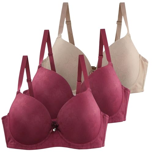 Oferta Flash del Dia Premium Sujetadores con Tirantes Anchos Sujetador Talla 90 C Abrochado Delante Mejor Reductor Vestido Integrado Mujer Relleno Sin Tiras Copa Deportivo Aros De Silicona
