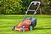 Flymo EasiStore 340R Electric Rotary Lawn Mower - 34 cm Cutting Width, 35 Litre Grass Box, Close Edge Cutting, Rear Roller, Central Height Adjust , Space Saving Storage Features
