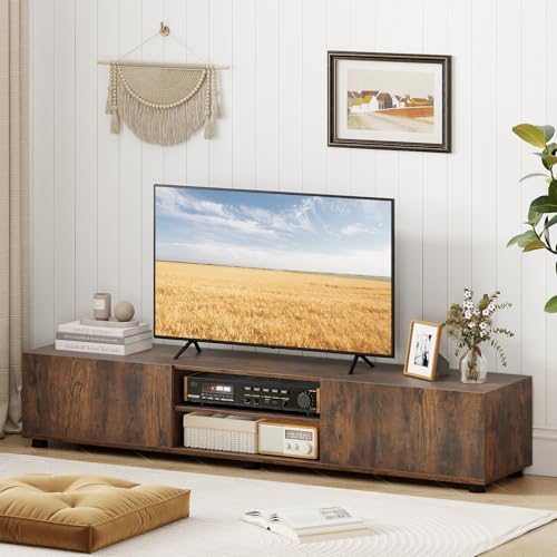 Tangkula Modern TV Stand for up to 70” TVs, 63”L