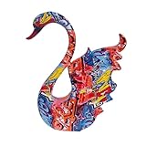 siduytin Escultura de Animal para gabinete de Chimenea, Regalo cumpleaños, Arte Moderno para decoración Sala Estar, Estatua Cisne, Mano Obra Fina