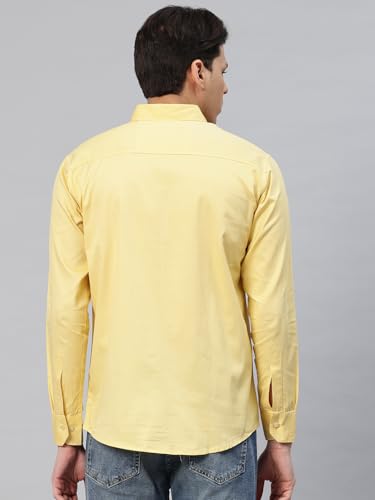 Image of Majestic Man Men's Cotton Slim Fit Solid Casual Shirt