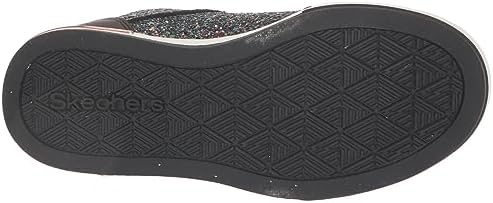 Skechers Girls Shoutouts 2.0-Glitter Steps Sneaker, Black/Rose Gold, 12.5 Little Kid | Image 3