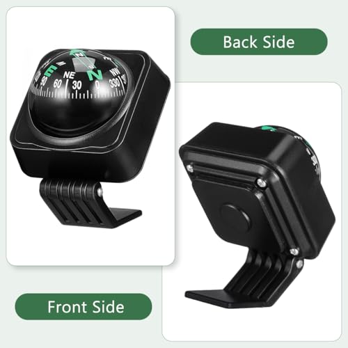 Image of Housoutil Car Dashboard Compass, Auto Navigation Ball for Car, Marine Direction Indicator Compass for Trucks, Vehicle Dashboard Ornament, Wayfinding Aid, Hiking Cycling Driving Boat Direction Guidance