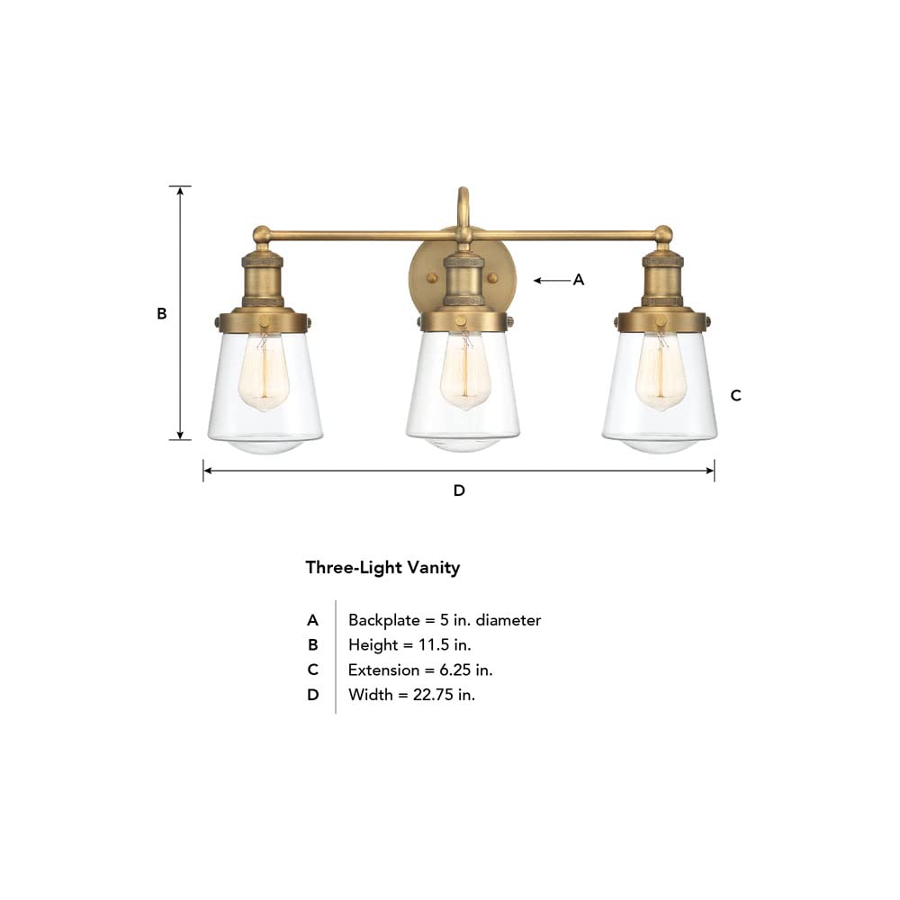 DESIGNERS FOUNTAIN Taylor 3-Light Bathroom Vanity Light Fixture, Chrome, 69503-CH