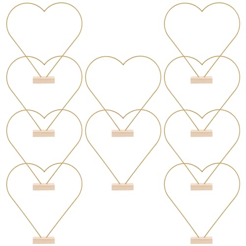 Image of Kichvoe 10sets Floral Hoop Centerpieces with Base Metal for Wedding Decor Sturdy Crafting for Table Arrangements Home Decorations