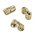 MIAO JIN 12 Pcs 10mm Brass Barrel Hinges Hidden Invisible Cabinet Furniture Hinges Concealed 180 Degree Opening Angle