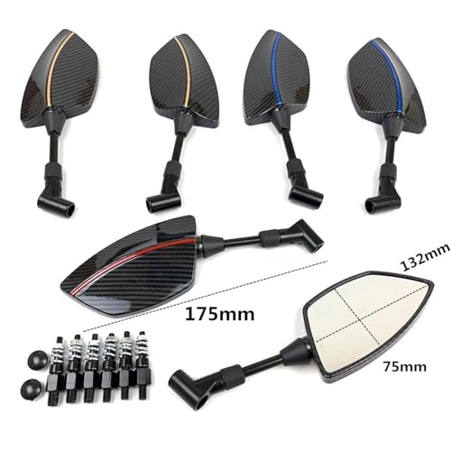 Espejos de motocicleta MT-07 MT-09 Tracer sin vibración para evitar puntos ciegos 5