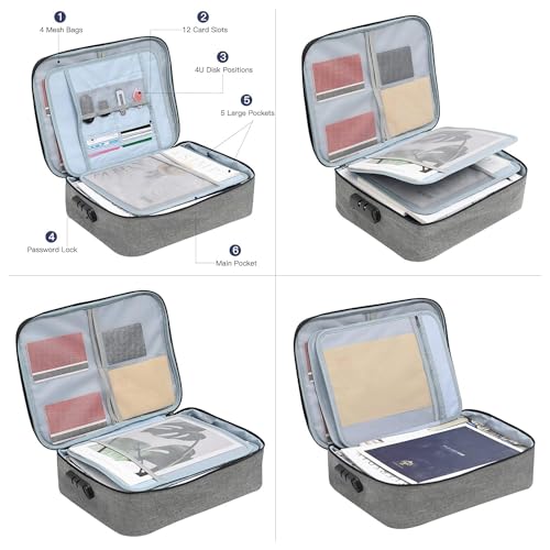 Image of Layer A4 Paper File Folder Expandable Accordion Document Organizer for Office, School, Hospital, Bank & Home Use, Durable Multicolour Storage Bag (Multi-Layer Bag)