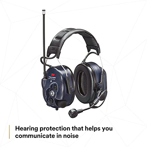 Image of 3M PELTOR WS LiteCom PRO III Headset, Headband, Professional Grade Durability, Wireless Two-Way Communication Radio, Bluetooth, Boom Microphone, Navy Blue, MT73H7A4D10N