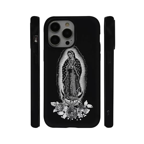 qizjio Virgen De Guadalupe Phone Case Shockproof Protective Virgin Mary Our Lady Phone Cover for iPhone 15 Pro Max