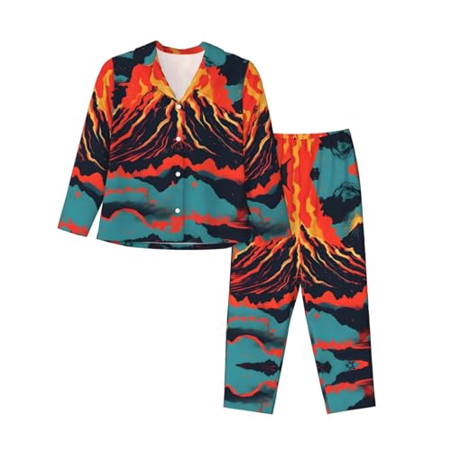 Pyjama 2 pièces volcano confortable anti-froid manches longues nuit douce