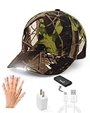 Eletina 899946515656556, Gorra de béisbol Recargable LED, Verde Militar, 4XL para Niñas