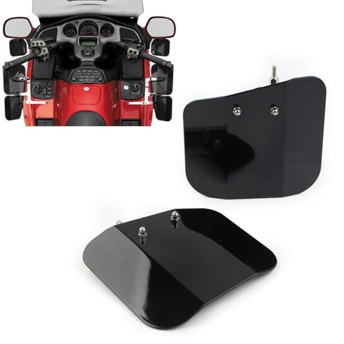 Motorbike Windscreen Wind Deflector Motorcycle Air Wing Windshield Deflector Mirror