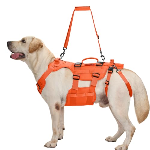 OneTigris Dog Lift Harness for Large Dogs, Dog Hip Support Brace, Full Body Dogs Lifter with Handles Invictus Multifunctional Mobility Assistance Vest for Back Legs