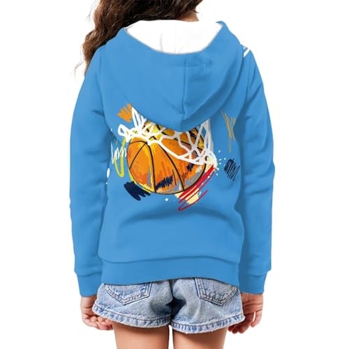 Image of Coloranimal Unisex Girls Boys Long Sleeve Casual Hoodies & Sweatshirts Tops Kids Zip Up Jacket Coat Age 6-16 Year