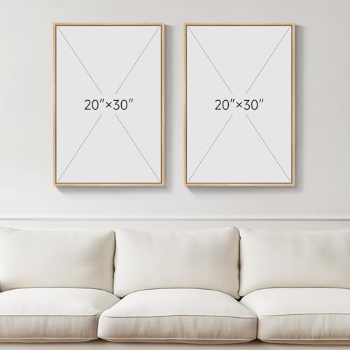 Large Framed Neutral Abstract Wall Art for Living Room, 2 Piece Tan and Cream Beige Canvas Prints Paintings Artwork for Walls, Woman Silhouette Big Pictures for Bedroom Dining Room Office Wall Decor - Image 4