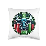 NFLX Stock Market Ticker Throw Pillow