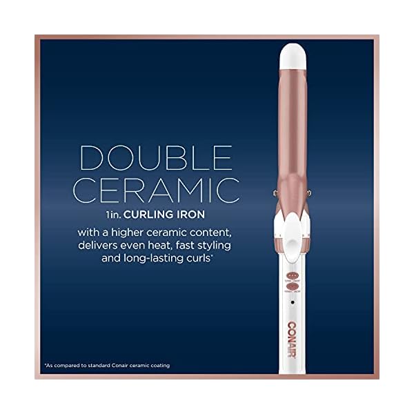 Conair-Double-Ceramic-1-Inch-Curling-Iron Conair Double Ceramic 1-Inch Curling Iron, 1-inch barrel produces classic curls â for use on short, medium, and long hair