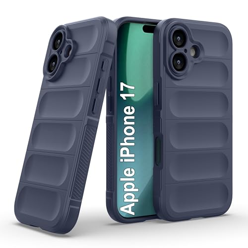 Image of amazon basics Back Case Cover for iPhone 17 | Compatible for iPhone 17 Back Cover | Liquid Silicon Magic Case with Camera Protection | Sapphire