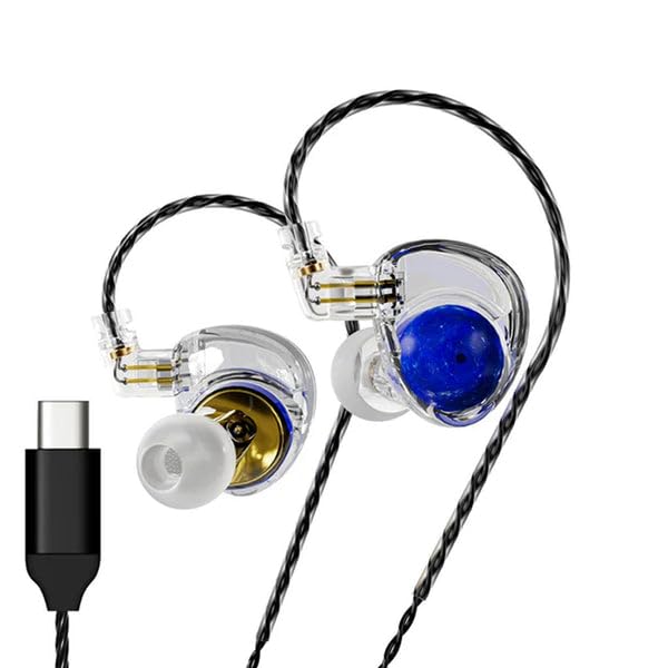 Image of ND Planet in-Ear Monitor,12mm Dynamic Driver Beryllium-Plated Wired IEM with Type-C, Harman Curve Tuning, 0.78mm 2Pin Gold-Plated Connector, Detachable 4-Core OFC Cable