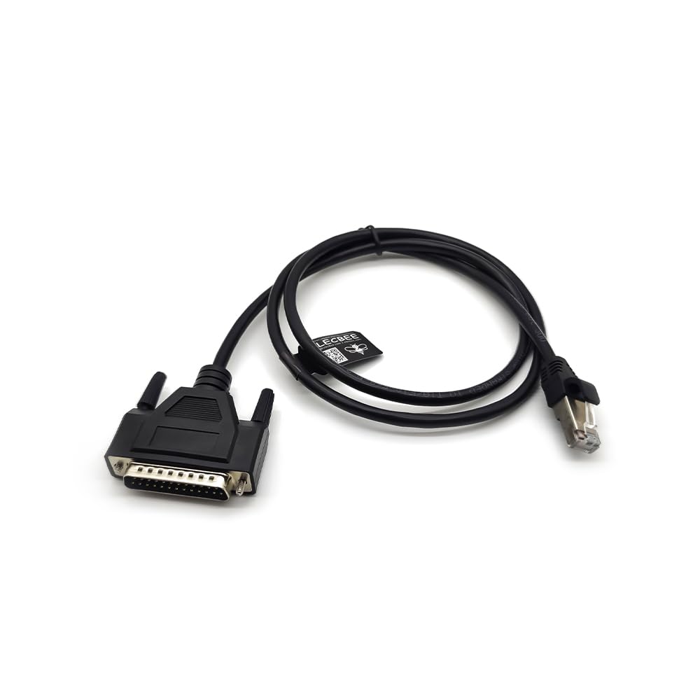 Câble de console modem Ethernet mâle DB25 mâle vers RJ45 1M