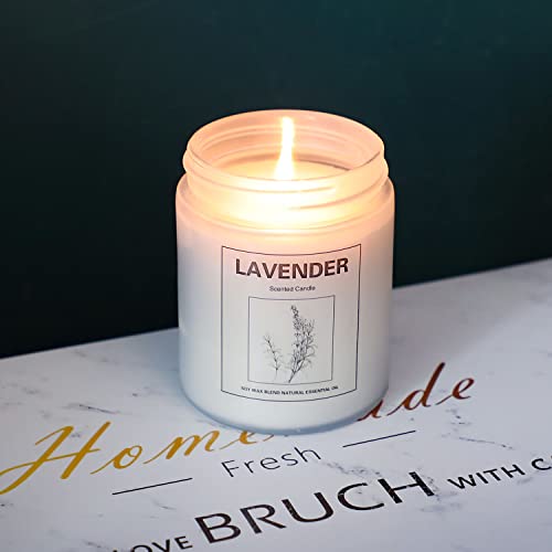 Lavender And Orange Blossom Candles Gifts For Women 7 Oz Natural Soy Candle Set, Highly Scented Aromatherapy Candles For Home Use And Women Gifts, 2 Pcs #TOP3