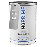 MG PRIME Vernice per auto Barattolo pronto all’uso per Mercedes 6489/489 Dark Petrol Uni Vernice di base 1,0 litri 1000ml