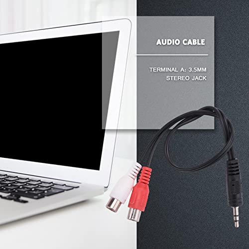 Adaptador de audio Jack 3.5mm a 2 Jack miniatura 5