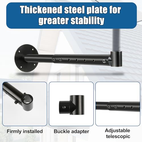 Lufecho ADJUSTABLE STARLINK WALL MOUNT Starlink Long Wall Mount, Adjustable Starlink Mounting Kit With Starlink Mount Adapter, Compatible With V2 Dish, Starlink Pole Mount, Starlink Roof Mount For Starlink Internet Kit Satellite thumb #2