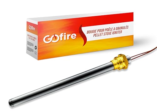 Candela di accensione per stufa a pellet generico - Compatibile PIAZZETTA/SUPERIOR/JOLLY MEC/INTERSTOVES/INVICTA/MCZ/FREEPOINT/RED/KAUSIFLAM/SKIA (Ø9,9 mm - 280 W - dado 3/8)