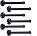 TLBTEK 6 pcs 12inch Rustic Pipe Decor Industrial Shelf Brackets,Vintage Industrial Steel Grey Iron Fittings Flanges Pipes, Furniture Decorations, Hanging Wall Mounted DIY Furniture Decorations Shelves