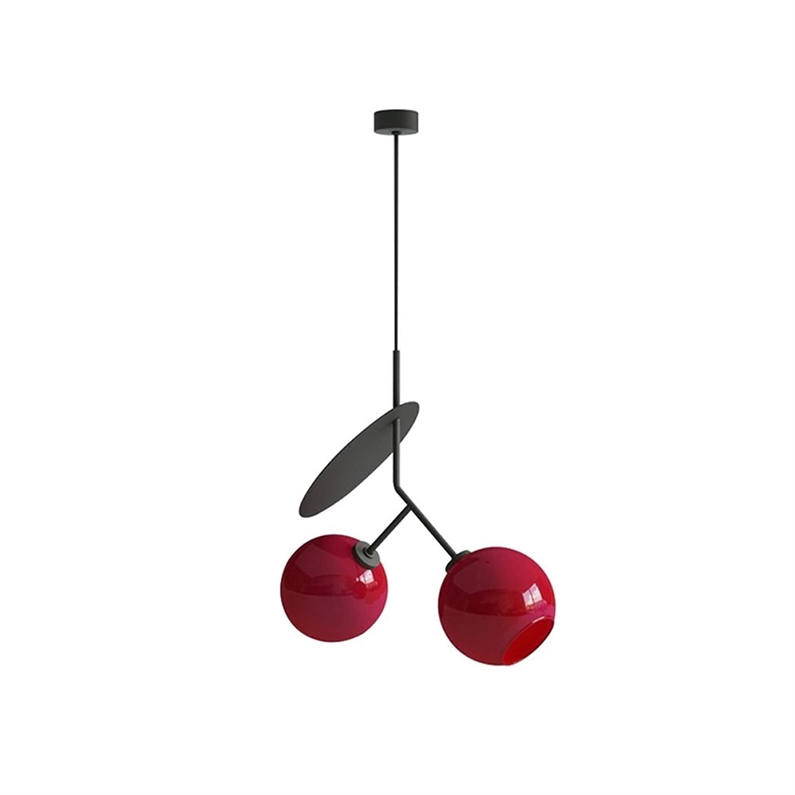 Lampes de plafond design en fer forgé noir, luminaire géométrique haut de gamme