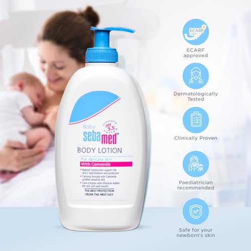 Image of Sebamed Baby Body Milk Lotion|pH 5.5|400 ml (Pack of 3)