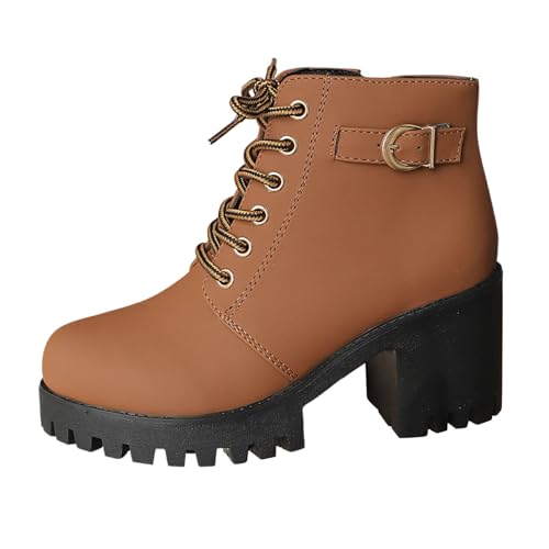 Bottes de neige imperméables avec doublure polaire chaude et talon moyen robuste