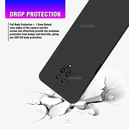 LIRAMARK Silicone Soft Back Cover Case for Xiaomi Redmi Note 10 Lite/Redmi Note 9 Pro/Redmi Note 9 Pro Max/Poco M2 Pro (Black) 4 41nKXjhGZ+L
