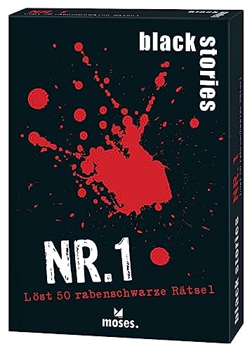 moses. Black Stories Nr. 1, 50 Rätsel in der ersten Edition Krimi Kartenspiel mit Spielvariante und Punktechips, Rätselspiel ab 12 Jahren