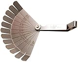 ventilspiel einstellen roller Länge: 100 mm BGS 3184  Präzisions-Fühlerlehren, gebogen  12 Blatt  metrisch + Zoll  Fühlerlehre