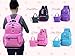 VIDOSCLA 3Pcs Heart Printing Backpack Sets Bowknot Primary Schoolbag Travel Daypack Shoulder Bag Girls Rucksack knapsack