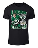 DTGVirgil Black Dallas Logan Stankoven Bootleg Style Throwback Style T-Shirt Men's Adult Large