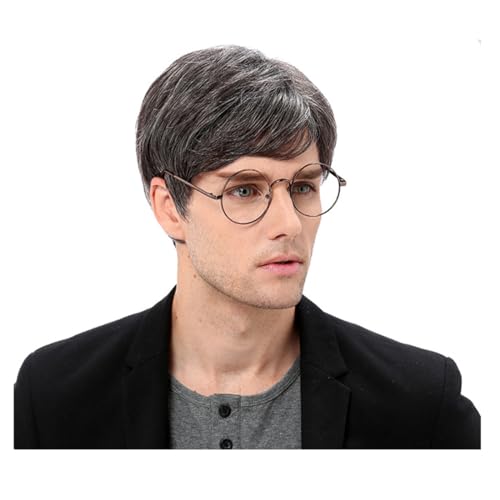 12' Man Short Fluffy Synthetic with Side Bangs Fashion for