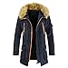 Produktbild Mantel Herren Jacke Herren Reißverschluss Casual All-Match Jugend Mantel Herbst Und Winter Neue Warm Outdoor Winddichte Skijacke Einfache Und Bequeme Kapuzenjacke E-Blue 8XL