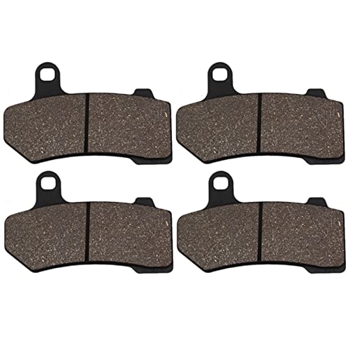 Dartsz pour Harley Davidson FLHTCU Ultra Classic Electra Glide 2008-2015 Plaquettes De Frein Avant Et Arrière De Moto Frein (Couleur : 2 Paires)