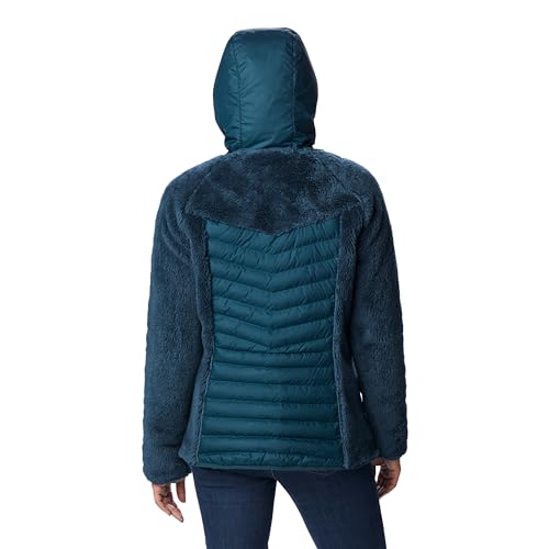 Columbia Damen Powder Lite Sherpa Hybrid Full Zip Puffer Jacke, Night Wave, S – Ansicht 2