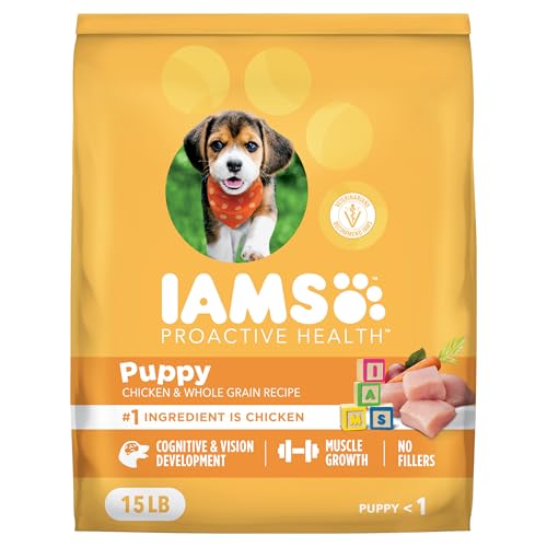 IAMS Proactive Health Dry Dog Food, Premium Dog Food Dry Recipe, 15 lb. Bag
