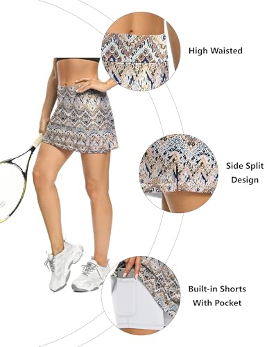 Image of LouKeith Tennis Skirts for Women Golf Athletic Activewear Skorts Mini Summer Workout Running Shorts with Pockets