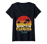 Photo Gallery donna florida usa vintage fort myers beach maglietta con collo a v Photo Gallery donna florida usa vintage fort myers beach maglietta con collo a v