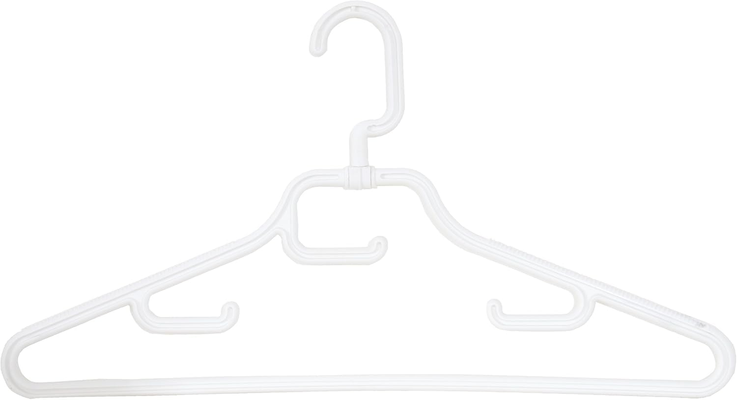 Cintres en plastique robustes MSV lot de 120 grands cintres gris penderie