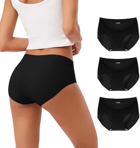 INNERSY Women's Seamless No Show Hipster Panties Invisible Light ...